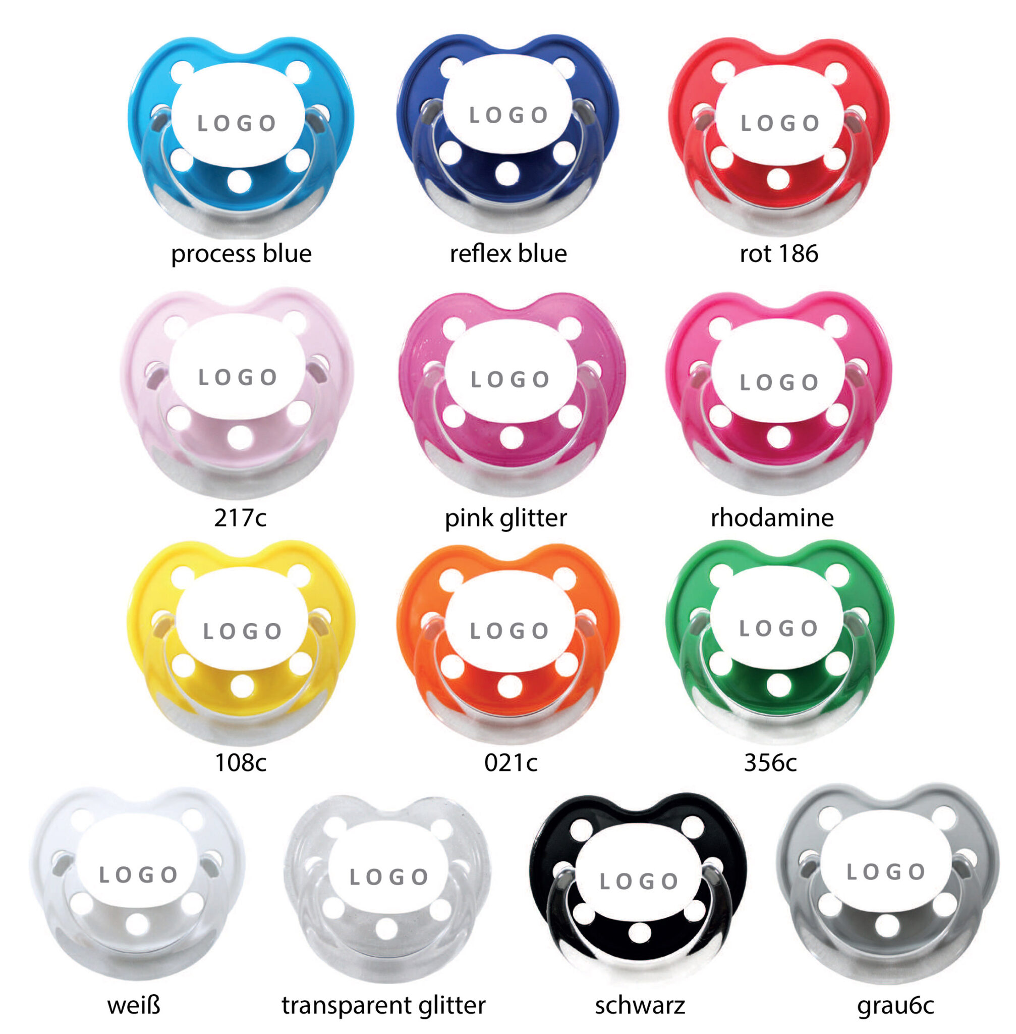 Schnuller individuell mit Firmenlogo bedrucken lassen